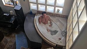 spa bath with three girls