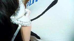 Tattooed teen, TAKE that MONSTER COCK on the couch!