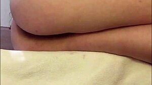 Teen with Very Hairy Pussy Pulsates in Close-Up Orgasm