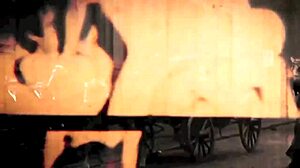 Vintage british lesbian lovers in swinging sixties shadows