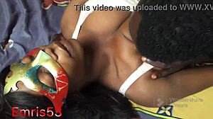 emris53 fucks and squeezes the whore's big tits and ass at home