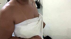 Amateur video of a maid spying on her stepmother in her undergarments