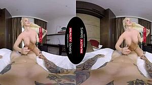 Hot chubby Bambi Bella loves rough sex in VR.