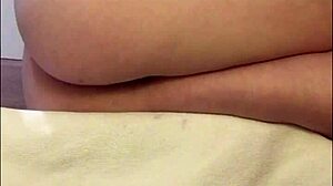 Teen with Very Hairy Pussy Pulsates in Close-Up Orgasm