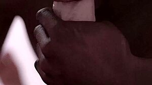 Black man sucks big white dick.