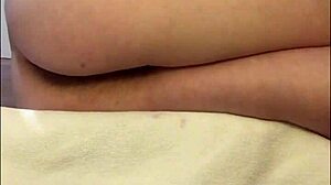 Teen with Very Hairy Pussy Pulsates in Close-Up Orgasm