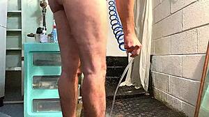 Gay Enema And Shower Masturbation! Extreme!
