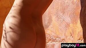 hey, check out gia ramey stripping naked under the mexican sun