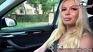 horny german slut picks up man for anal fucking!