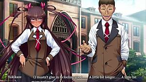 Taimanin Yukikaze Feels Intense Blowbang Pleasure