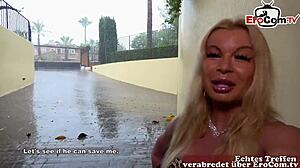 horny german slut picks up man for anal fucking!