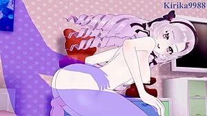 Lize Helesta and Hyakumantenbara Salome dive into intense sex in wild Nijisanji Vtuber hentai action.