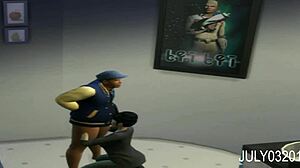 Voyeur life: chinese restaurant lady sucks black bbm dick deepthroat in bathroom anime scene