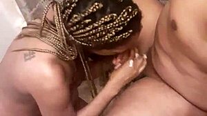 Slut Feels Arousal Sucking During Shit
