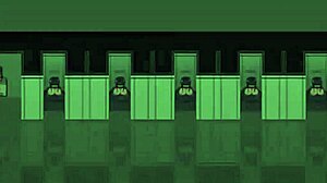 Room filled with cum-covered women in hentai fleshlight squad. Big tits and cute fetishes abound.