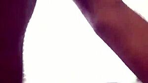 Thick dark skin ebony bitch takes hard backshots from black cock