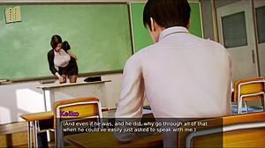 Academy hentai game scene.