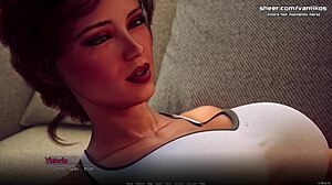 city of broken dreamers redhead teen goddess teases with big tits and ass in sexy gameplay