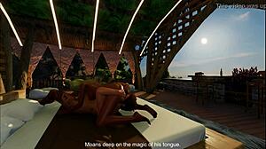 Public pickup action continues with blonde babe Dotje in 3DXChat episode 10