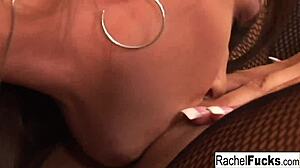 Hot Rachel & Rachels: 'Cum on my big tits in threesome'