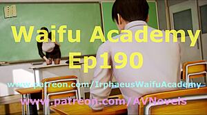 Academy hentai game scene.