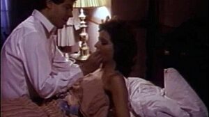 Retro pornstar Kristi Lane swallows and fucks Jamie Gillis