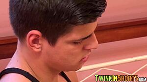 A young gay man gets a massage with a happy ending of anal play