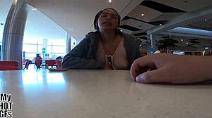 Hairy cum on tits for a hot Venezuelan amateur