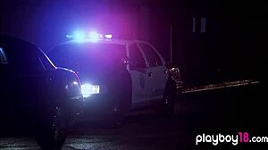 Busty Babes Fuck Hard In Amateur Foursome Behind Bars!