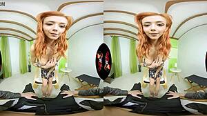 Super tight Latina Veronica Leal in VR fuck action.