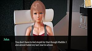 3D adult visual novel with ecchi gameplay and cartoon-like artwork