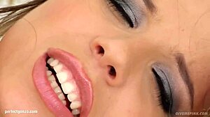 solo fingering and masturbation session with peaches in gonzo style