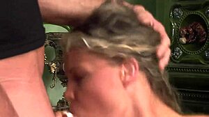 hot blond amateur gets facial at casting, cum inside her pussy