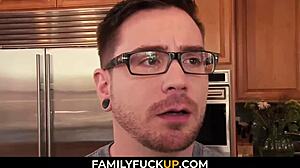 Horny Stepmom Goes Wild in Kitchen at FamilyFuckUp