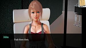3D adult visual novel with ecchi gameplay and cartoon-like artwork