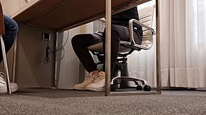 Deepthroat interview for a hot job in Spanish