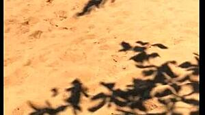 I watch my wife pee long on the beach