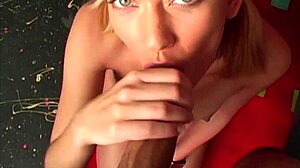 michelle honeywell gives a teasing blowjob