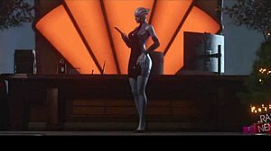 Liara Tsoni in hot 3D animation - Mass Effect