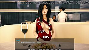 Footjob in Restaurant from Sexy Anime Hentai Tale