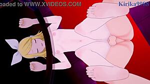 kagamine rin and meiko in wild hentai sex with intense creampie action in project sekai vocaloid world