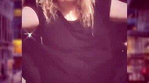 Homemade video of blonde MILF’s party antics