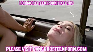 Sexy Teen Washes Sportscar