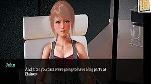 3D adult visual novel with ecchi gameplay and cartoon-like artwork