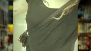 Homemade video of blonde MILF’s party antics