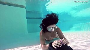 Brita piskova enjoys solo pleasure in the bathtub