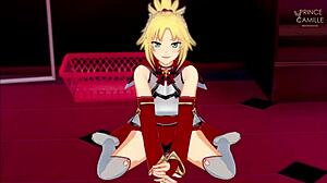 Mordred Pedragon masturbates you and lets you cum inside?