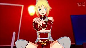 Mordred Pedragon masturbates you and lets you cum inside?