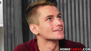 Hot step-uncle rims athletic young hunk's ass bareback