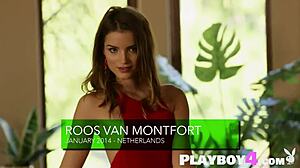 Petite teen roos van montfort in passionate striptease show